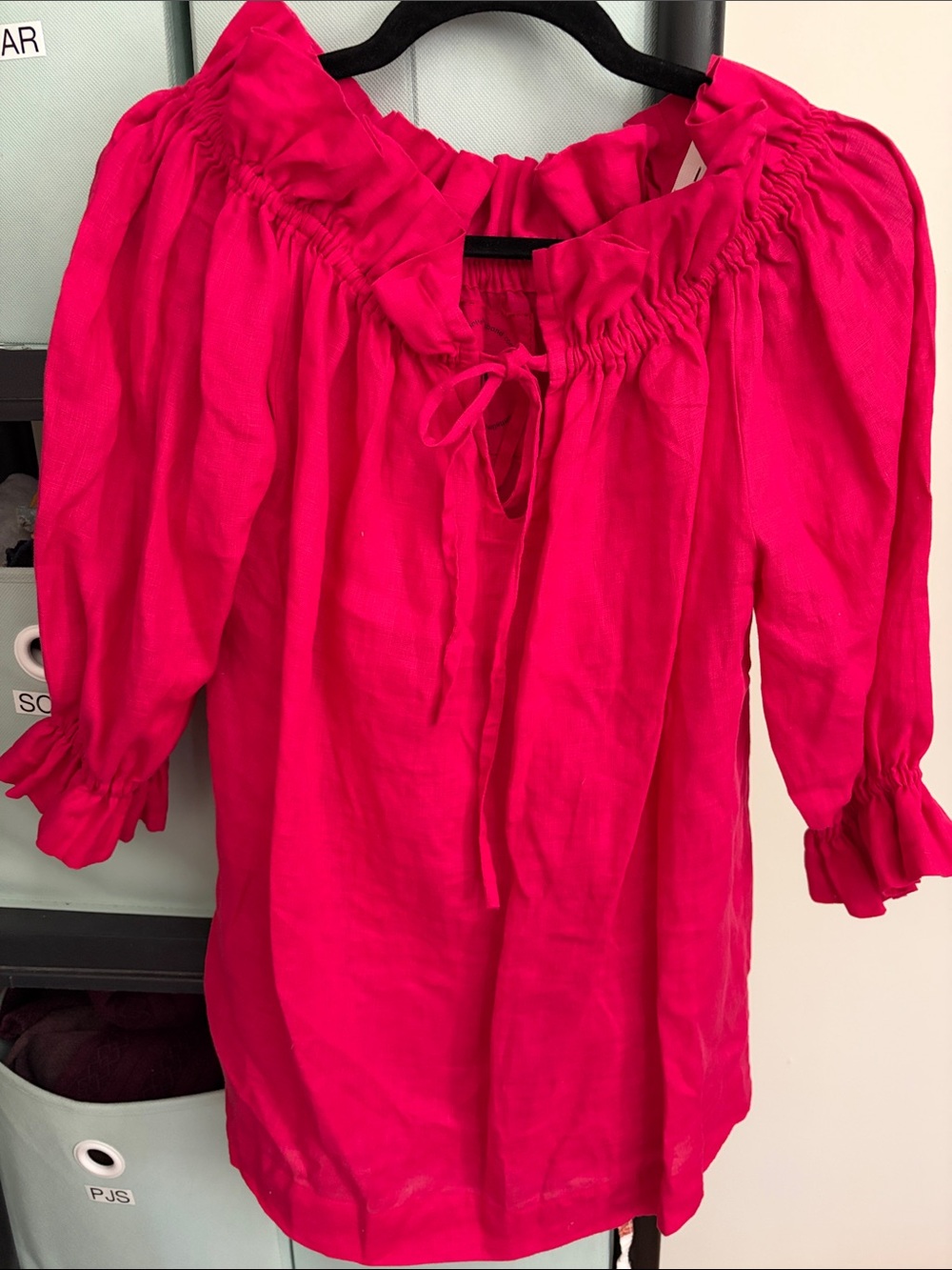 “Don’t tell my husband” Bright Pink Women's Tunic Top - M/L